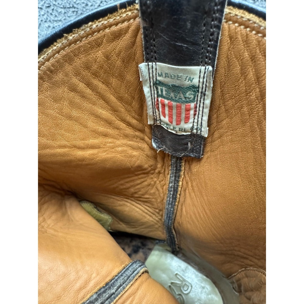 RRL Double RL Leather Pull On Roper Western Boots Brown 102861 Mens Size 9.5D US - Picture 11 of 12